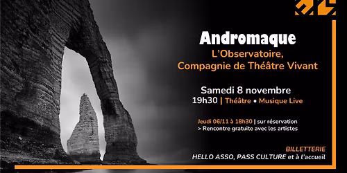 [Spectacle ANDROMAQUE | Th\u00e9\u00e2tre et Musique Live | ESPACE MAGNAN - Nice]