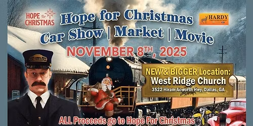 Hardy Presents Hope for Christmas | Car Show | Christmas Market | Drive-In Movie