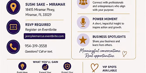 Lunch & Leverage: Curated Connections Experience | Miramar