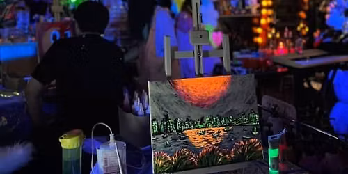 Neon Paint and Sip Workshop