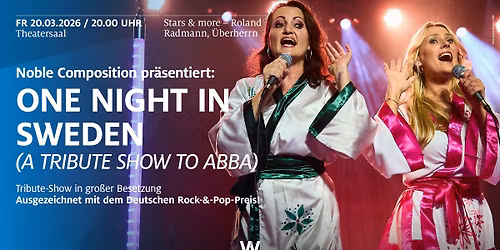 ONE NIGHT IN SWEDEN (A TRIBUTE SHOW TO ABBA)