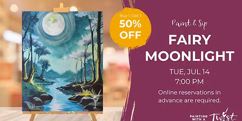 Paint & Sip - Fairy Moonlight