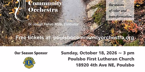 Off the Beaten Path - PCO's Season Opener
