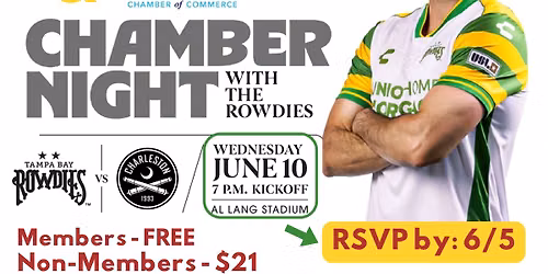 Member Appreciation Night w\/Rowdies & Chamber of Commerce