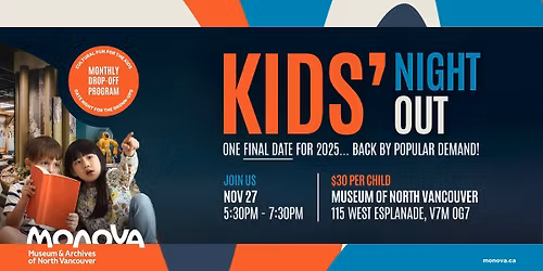 Kids' Night Out | Monthly Drop-off Program