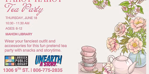 Fancy Nancy Tea Party at Mahon Library