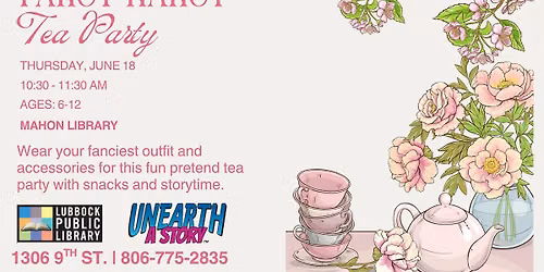 Fancy Nancy Tea Party at Mahon Library