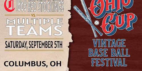 1869 Cincinnati Red Stockings - Ohio Cup
