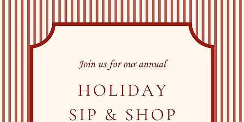 Holiday Sip & Shop