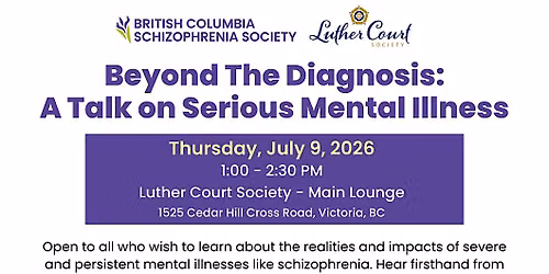 Beyond the Diagnosis: A Talk on Serious Mental Illness