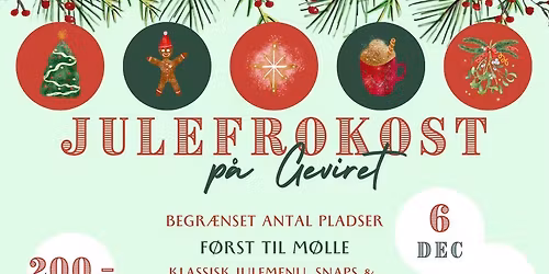 Julefrokost på Geviret