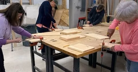 Women at the Workbench: Carpentry Workshop 