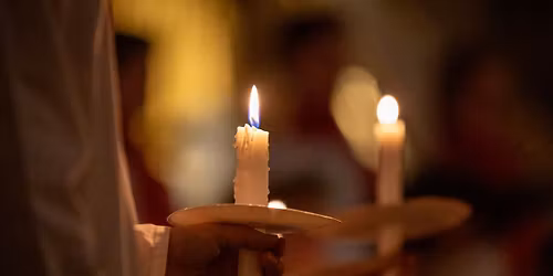 Luciafirande i Sanda kyrka med Klinte pastorats barnk\u00f6rer