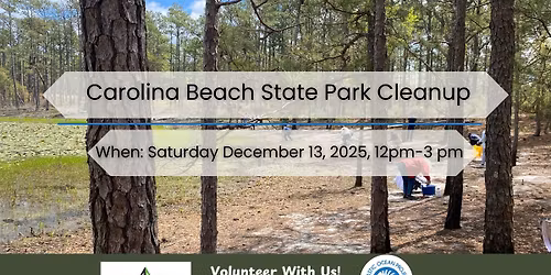 Carolina Beach State Park Cleanup 12.13.2025
