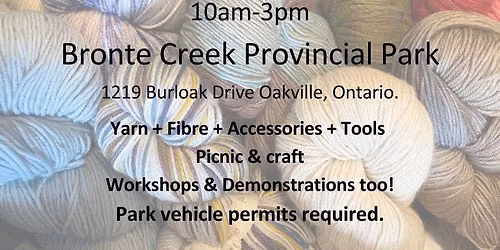 World Wide Knit in Public - Bronte Creek Provincial Park