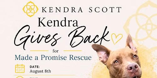 Kendra Gives Back to Made a Promise Rescue