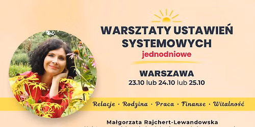 Ustawienia Systemowe Warszawa 23.10 lub 24.10 lub 25.10