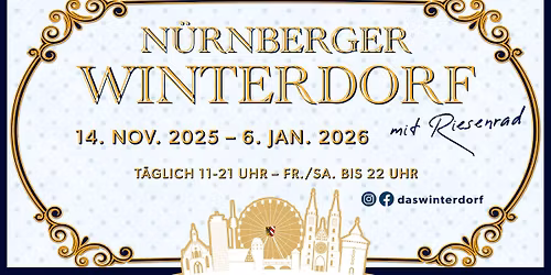 Er\u00f6ffnung Winterdorf mit Riesenrad am Jakobsplatz