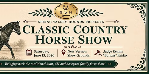 Spring Valley Hounds Horse Show