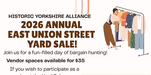 2026 Annual East Union St. Yard Sale