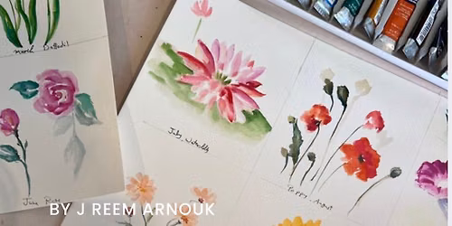 Watercolor Floral-Paint Your Birth Flower 