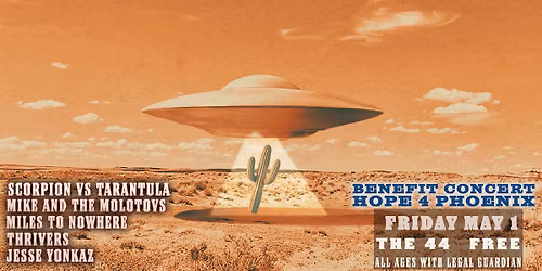 Benefit Show w\/ Scorpion vs Tarantula, Mike & the Molotovs, Miles to Nowhere, Thrivers, Jesse Yonkaz