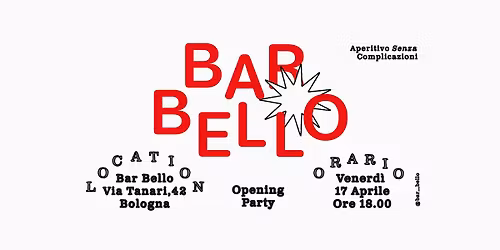 Inaugurazione Bar Bello \ud83d\udca5 Il nuovo bar di quartiere a Bologna