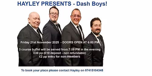 Hayley presents the Dash Boys!