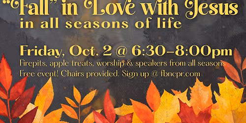 Women's "Fall in Love with Jesus" Event