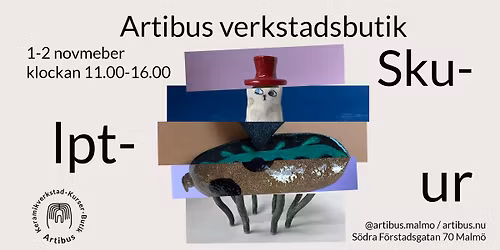 Butiks\u00f6ppning i Artibus keramikverkstad: november
