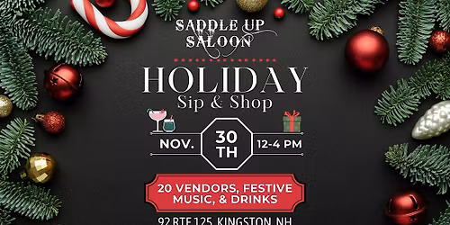 Holiday Sip and Shop