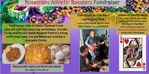 Mardi Gras Party & Rosecrans Athletic Boosters Fundraiser