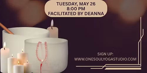 Candlelight Sound Bath at One Soul Yoga