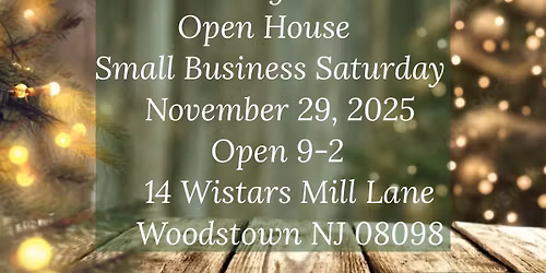 Small Business Saturday OPEN HOUSE