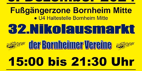 32. Nikolausmarkt des Vereinsring Bornheim