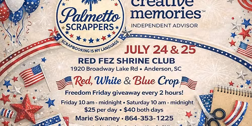 July-Red, White & Blue Crop- 2 day crop