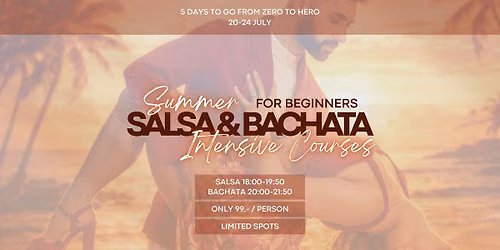 Salsa & Bachata Beginner 5-day Summer Intensive