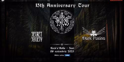 AN THEOS - Secret Society - Dark Fusion \u29bf 15th Anniv. Tour \u29bf Rock'n'Rolla, Iasi \u29bf 09.11.2025