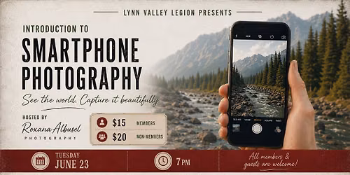 Introduction to Smarthphone Photography at the Lynn Valley Legion