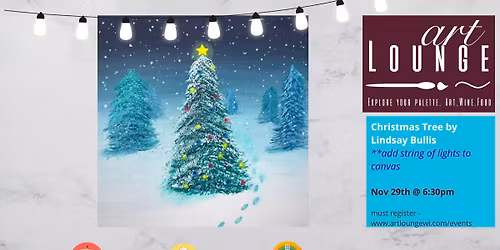 Paint & Sip night - Christmas Tree by Lindsay Bullis