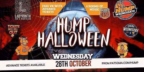 \ud83d\udc2b Hump Wednesdays | \ud83d\udc08\u200d\u2b1b HALLOWEEN!!! \ud83c\udf83 Bath's Number One Wednesday Night!