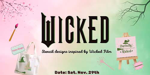 Wicked Canvas or Tote Bag Painting at Craft Social