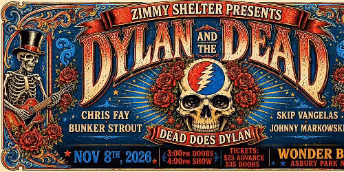 Zimmy Shelter performs Dylan and the Dead at the Wonder Bar!!!