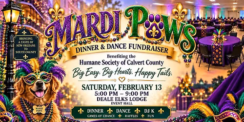 Mardi Paws Dinner & Dance Fundraiser