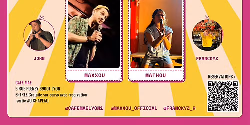 Banane Comedy Club - Edition 6 - Caf\u00e9 Ma\u00e9 - Lyon 1