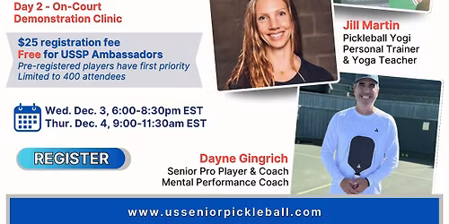 On-Court Clinic and Conversation