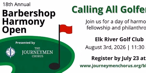 Barbershop Harmony Open Golf Tournament