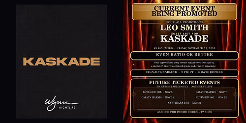 Kaskade at XS Nightclub