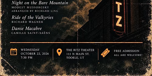 Tooele County Symphony Orchestra Presents: Music After Dark