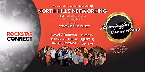 Free North Hills Networking Rockstar Connect Event (September, NC)